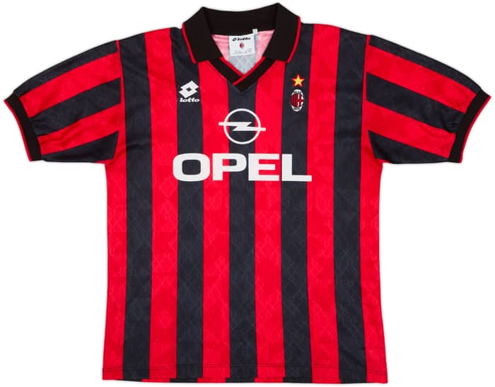 1995-96 AC Milan Camiseta Local Weah #9 - 8/10 - (L)