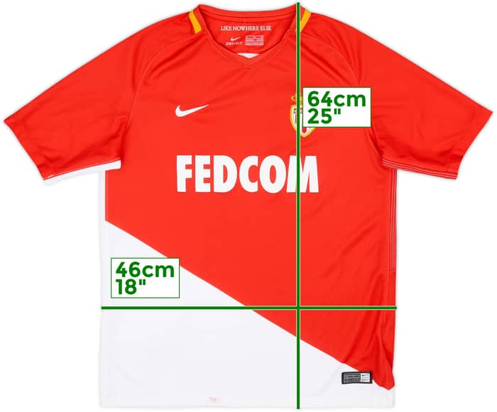 2017-18 Monaco Home Shirt - 6/10 - (XL.Boys)
