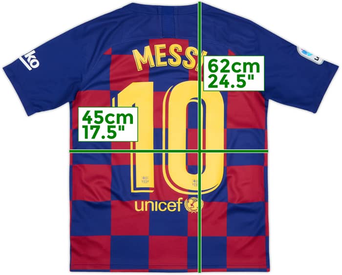 2019-20 Barcelona Home Shirt Messi #10 - 8/10 - (XL.Boys)
