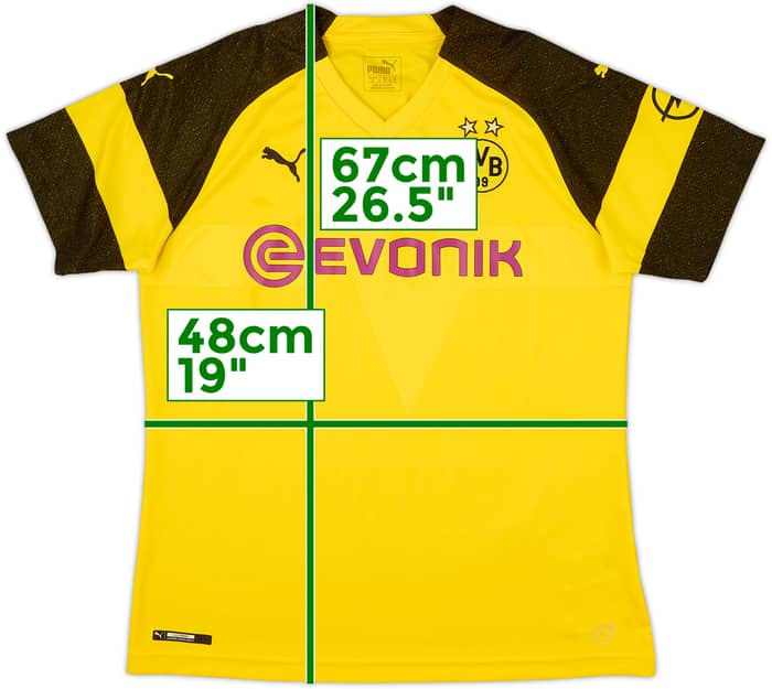 2018-19 Borussia Dortmund Home Shirt - 7/10 - (Women's M)