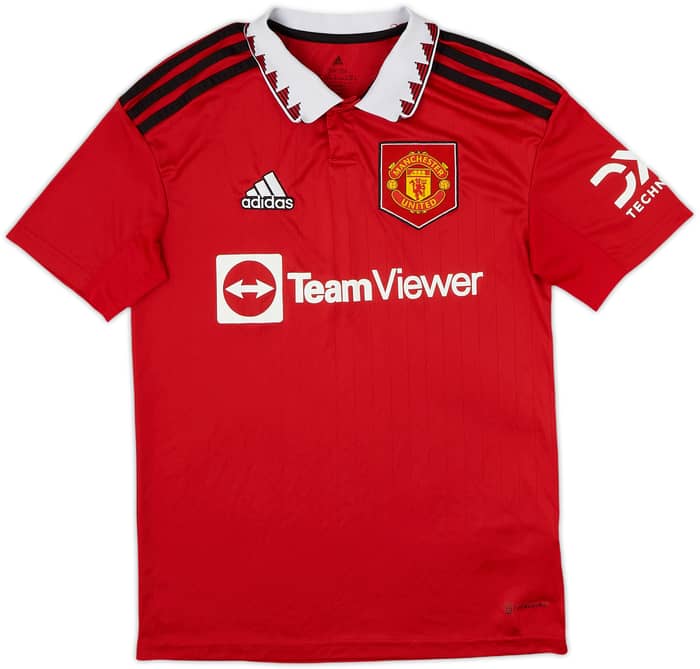 2022-23 Manchester United Home Shirt - 8/10 - (L.Boys)
