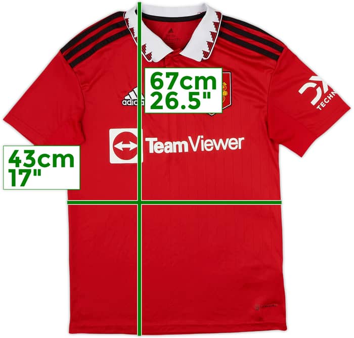 2022-23 Manchester United Home Shirt - 8/10 - (L.Boys)