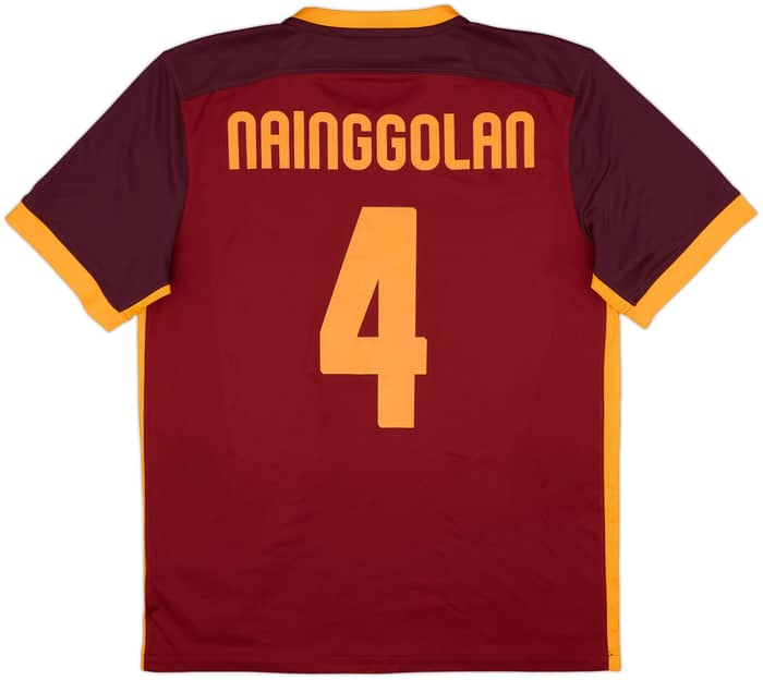 2015-16 Roma Home Shirt Nainggolan #4 - 6/10 - (L)