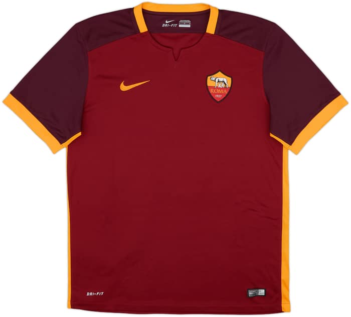 2015-16 Roma Home Shirt Nainggolan #4 - 6/10 - (L)