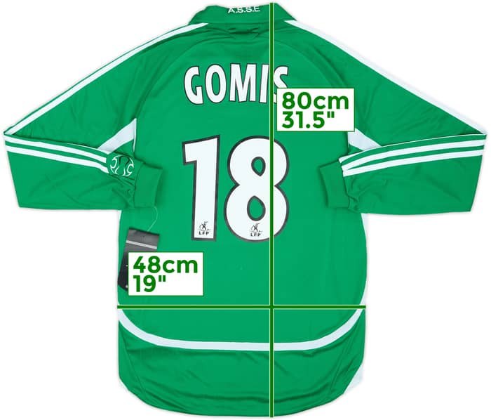 2006-07 Saint Etienne Home L/S Shirt Gomis #18 (S)