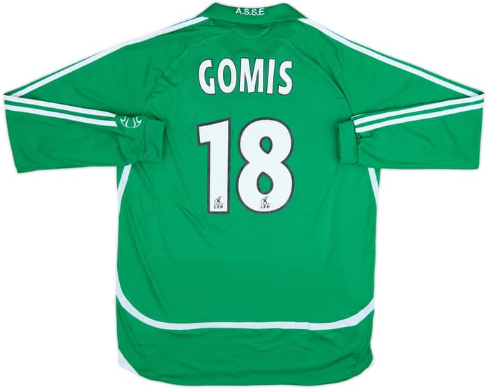 2006-07 Saint Etienne Home L/S Shirt Gomis #18 - 9/10 - (L)