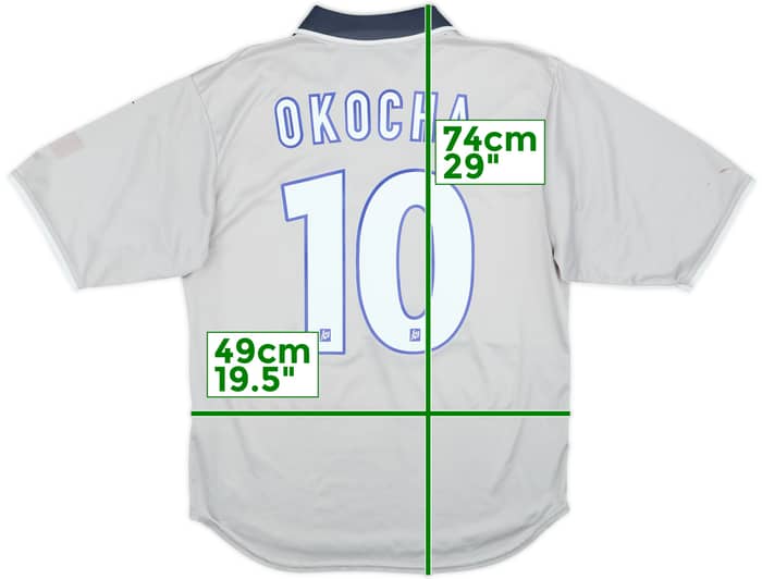 1999-00 Paris Saint-Germain Away Shirt Okocha #10 - 6/10 - (M)