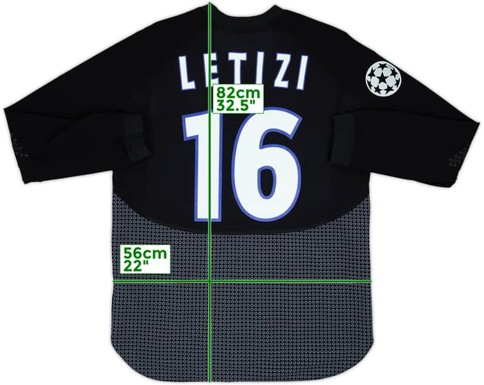 2000-01 Paris Saint-Germain Player Issue GK Shirt Letizi #16 - 6/10 - (L)