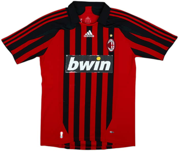 2007-08 AC Milan Home Shirt Maldini #3 - 3/10 - (M)