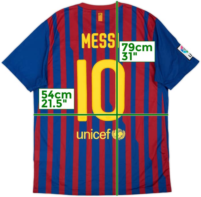 2011-12 Barcelona Home Shirt Messi #10 - 7/10 - (L)