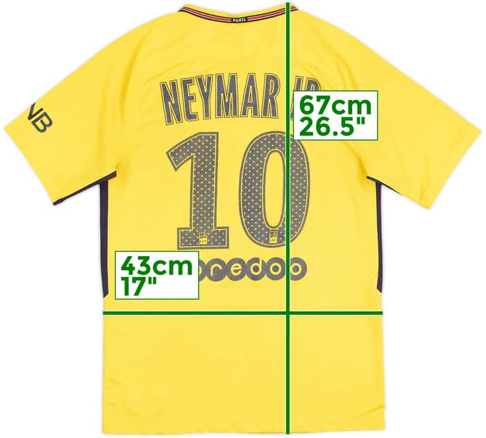 2017-18 Paris Saint-Germain Away Shirt Neymar Jr #10 - 4/10 - (S)