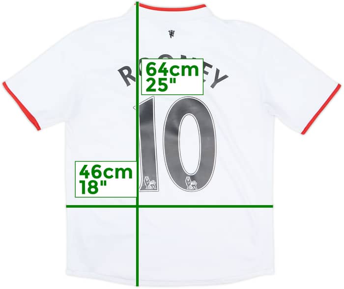 2012-14 Manchester United Away Shirt Rooney #10 - 6/10 - (XL.Boys)