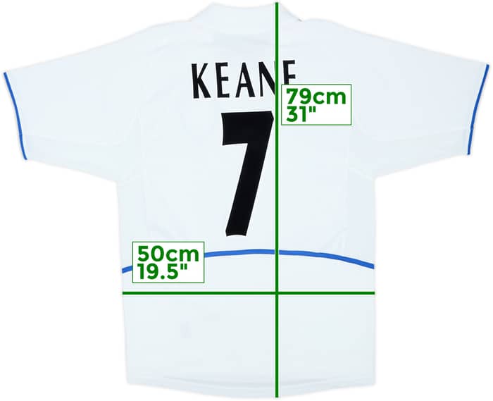 2002-03 Leeds United Camiseta Local Keane #7 - 7/10 - (M)