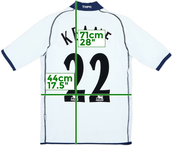 Camiseta de local del Tottenham 2002-04 Keane #22 - 6/10 - (M)