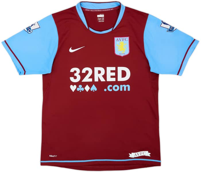 2007-08 Aston Villa Home Shirt Agbonlahor #11 - 8/10 - (S)