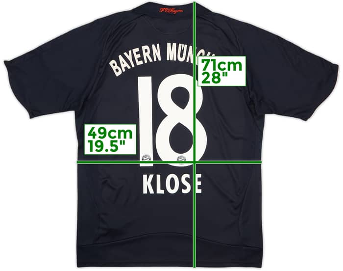 2008-09 Bayern Munich Away Shirt Klose #18 - 7/10 - (XL.Boys)