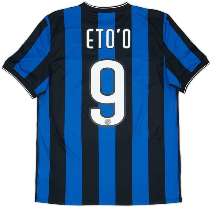 2009-10 Inter Milan Home Shirt Eto'o #9 - 8/10 - (M)