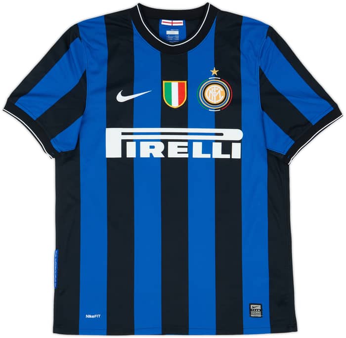 2009-10 Inter Milan Home Shirt Eto'o #9 - 8/10 - (M)