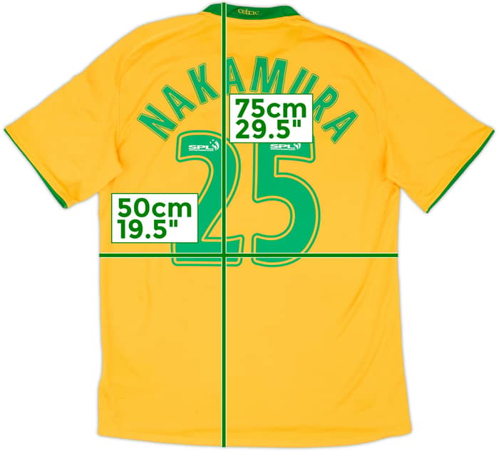 2008-09 Celtic Away Shirt Nakamura #25 - 5/10 - (M)
