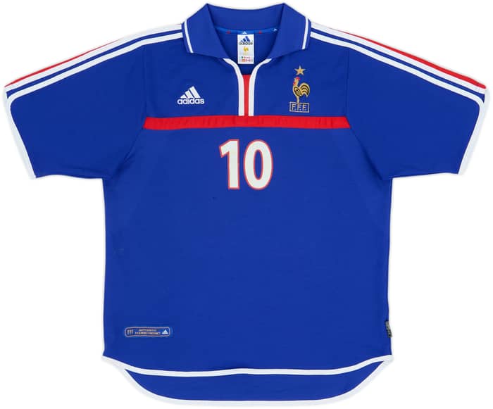2000-02 France Home Shirt Zidane #10 - 5/10 - (L)