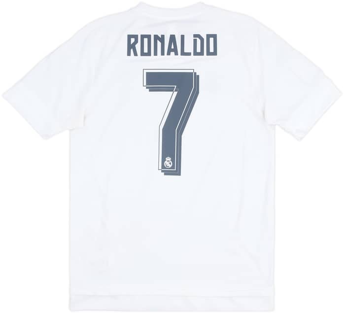 2015-16 Real Madrid Home Shirt Ronaldo #7 - 8/10 - (M)