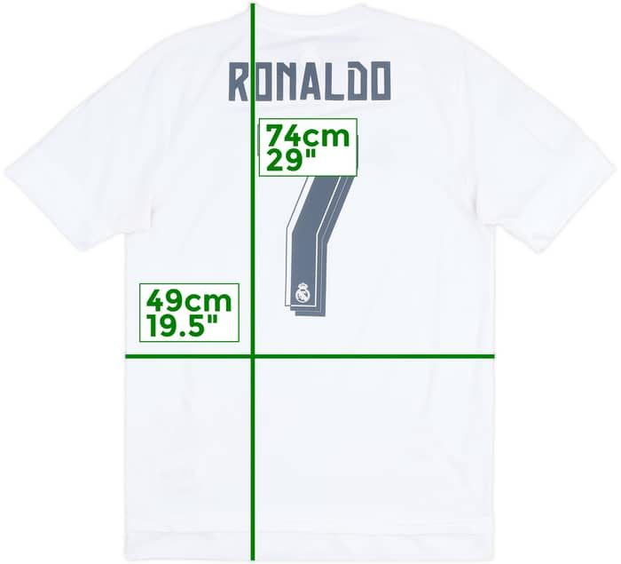 2015-16 Real Madrid Home Shirt Ronaldo #7 - 8/10 - (M)