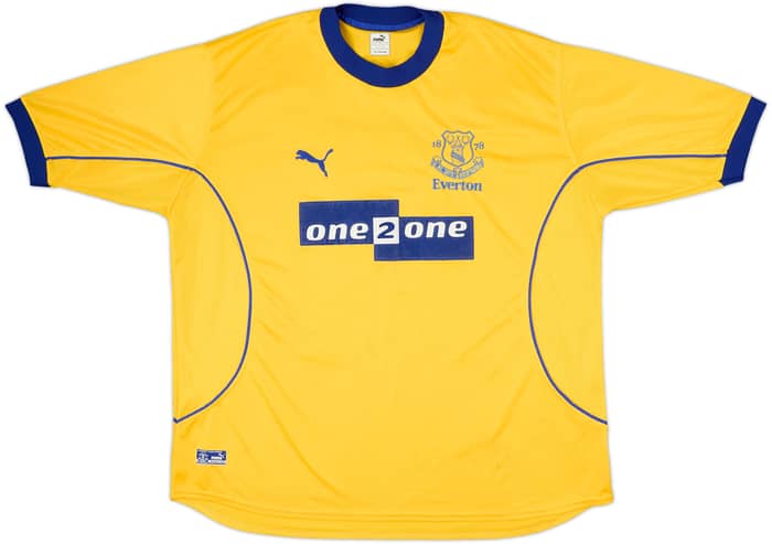 2000-01 Everton Away Shirt Gascoigne #18 - 7/10 - (XXL)