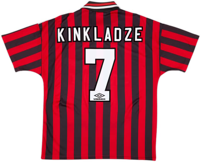 1994-96 Manchester City Away Shirt Kinkladze #7 - 8/10 - (L)