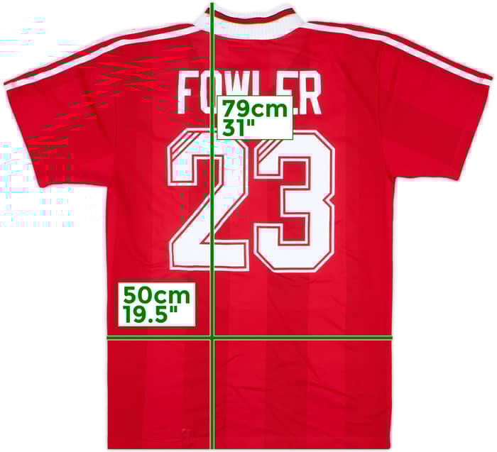 1995-96 Liverpool Home Shirt Fowler #23 - 10/10 - (L)