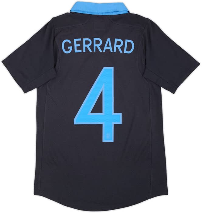 2011-12 England Away Shirt Gerrard #4 - 9/10 - (XL.Boys)