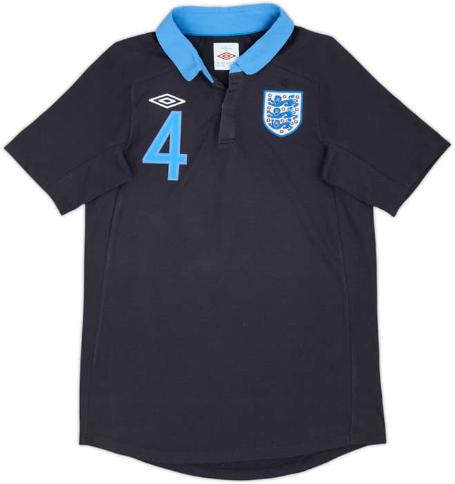 2011-12 England Away Shirt Gerrard #4 - 9/10 - (XL.Boys)