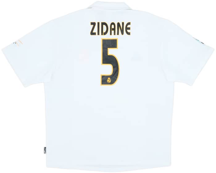 2002-03 Real Madrid Centenary Home Shirt Zidane #5 - 6/10 - (XL)