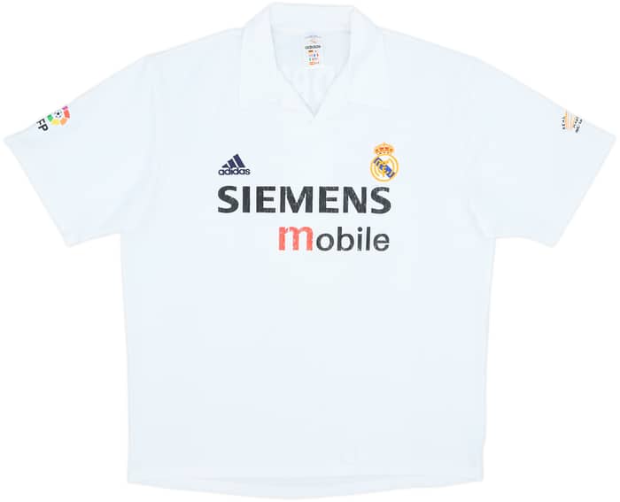 2002-03 Real Madrid Centenary Home Shirt Zidane #5 - 6/10 - (XL)