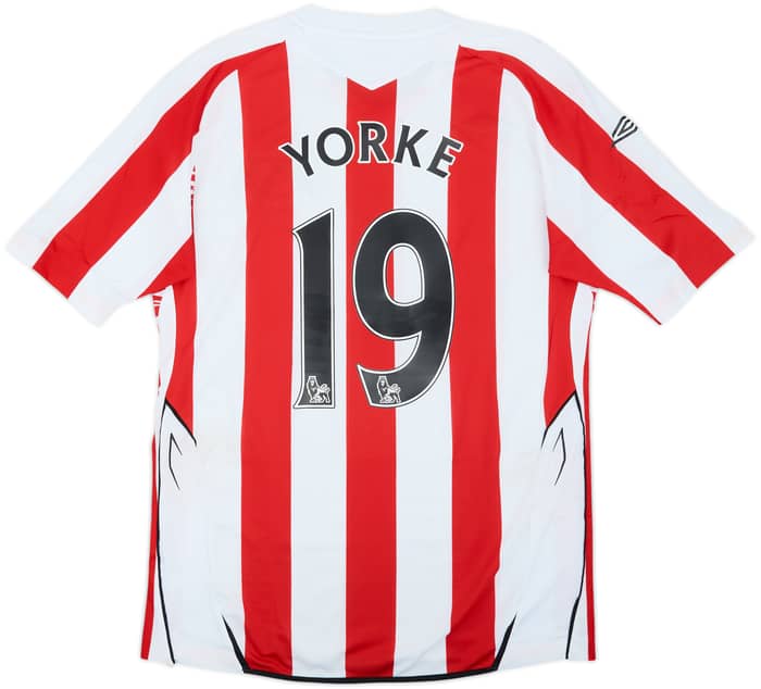 2007-08 Sunderland Home Shirt Yorke #19 - 8/10 - (M)