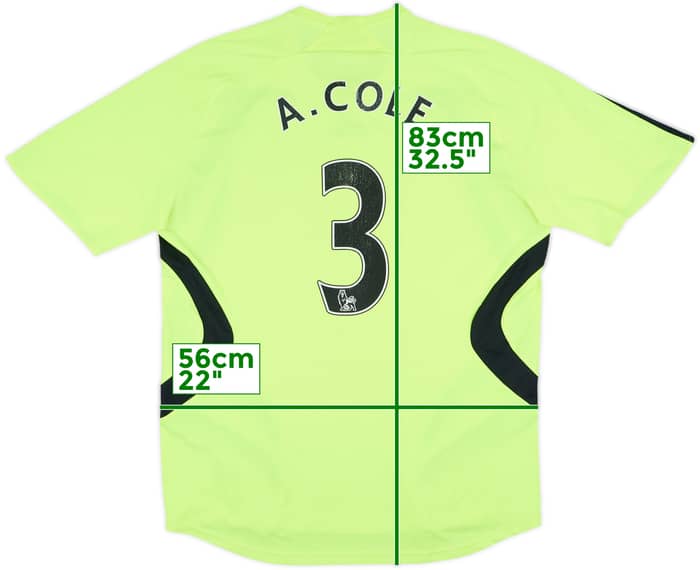 2007-08 Chelsea Away Shirt A.Cole #3 - 6/10 - (L)
