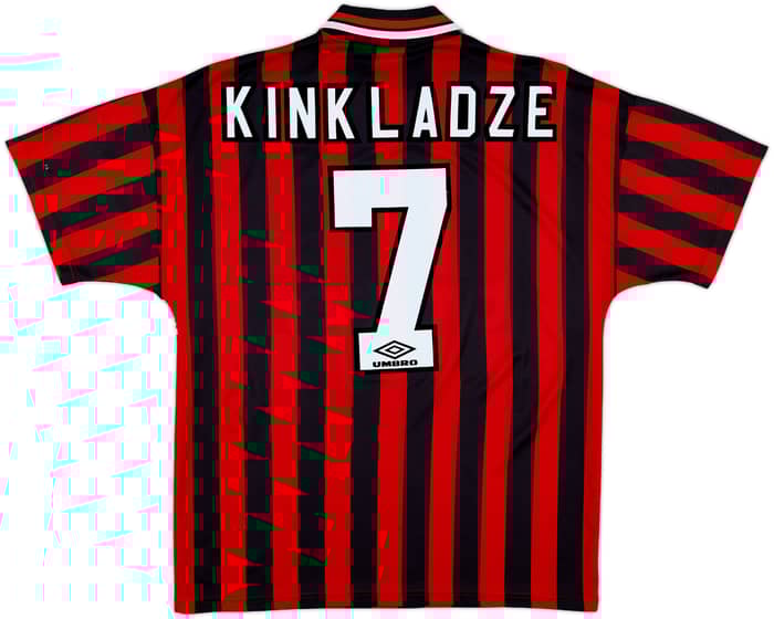 1994-96 Manchester City Away Shirt Kinkladze #7 - 5/10 - (L)