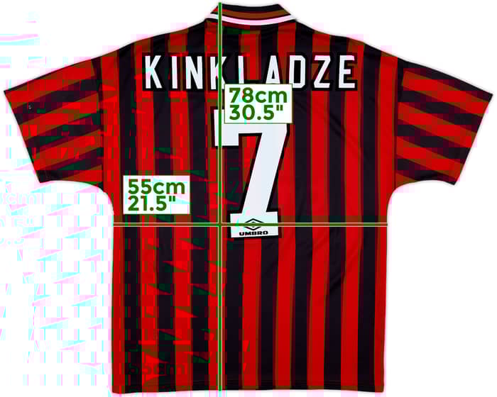 1994-96 Manchester City Away Shirt Kinkladze #7 - 5/10 - (L)