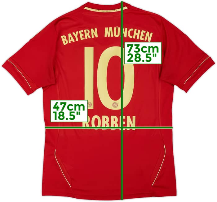 2011-13 Bayern Munich Home Shirt Robben #10 - 6/10 - (XL.Boys)