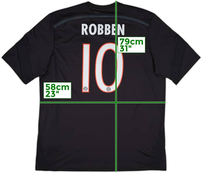 2014-15 Bayern Munich Third Shirt Robben #10 - 9/10 - (XL)