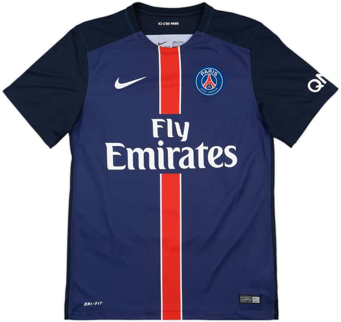 2015-16 Paris Saint-Germain Home Shirt Ibrahimovic #10 - 8/10 - (S)