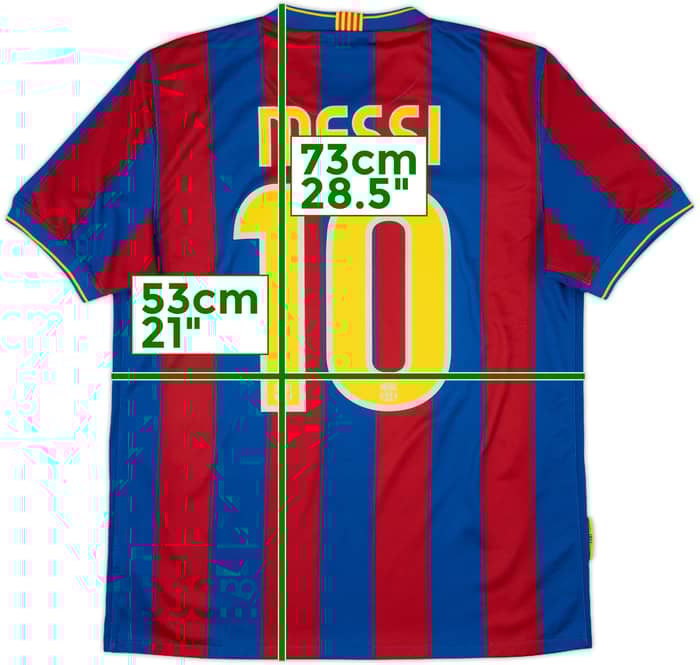 2009-10 Barcelona Home Shirt Messi #10 - 9/10 - (M)