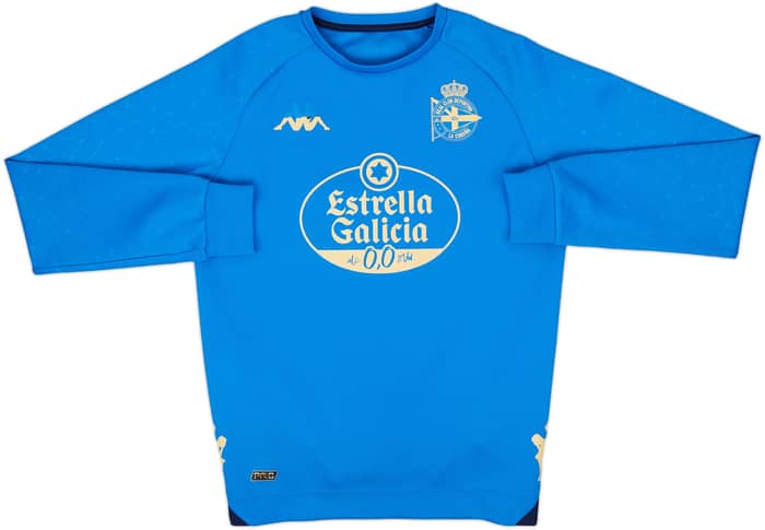 2021-22 Deportivo de La Coruna Player Issue Kappa Training Top - 5/10 - (XL.Boys)