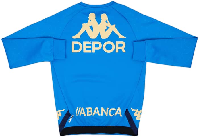 2021-22 Deportivo de La Coruna Player Issue Kappa Training Top - 5/10 - (XL.Boys)