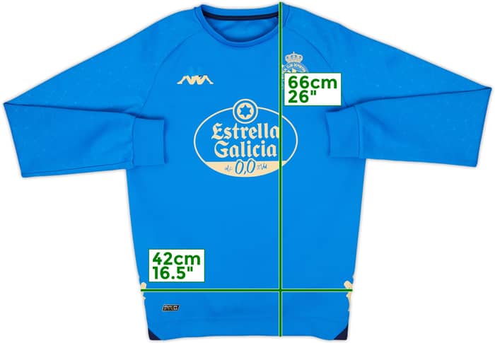 2021-22 Deportivo de La Coruna Player Issue Kappa Training Top - 5/10 - (XL.Boys)