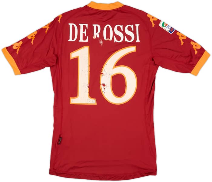 2010-11 Roma Home Shirt De Rossi #16 - 4/10 - (M)