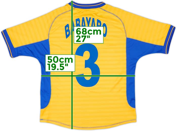 2000-01 Chelsea Away Shirt Babayaro #3 - 9/10 - (Y)