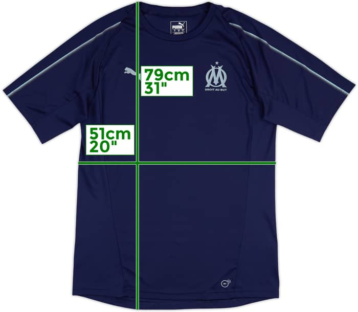 2018-19 Marseille Puma Training Shirt - 9/10 - (L)