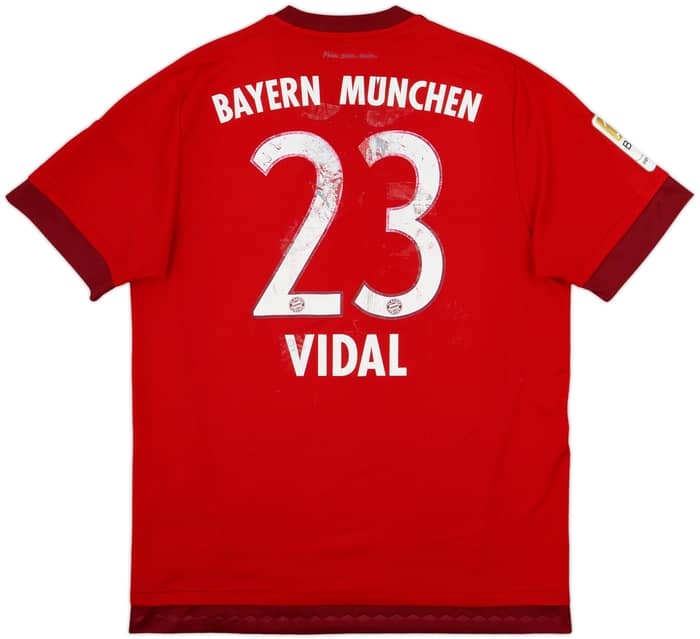 2015-16 Bayern Munich Home Shirt Vidal #23 - 5/10 - (L)