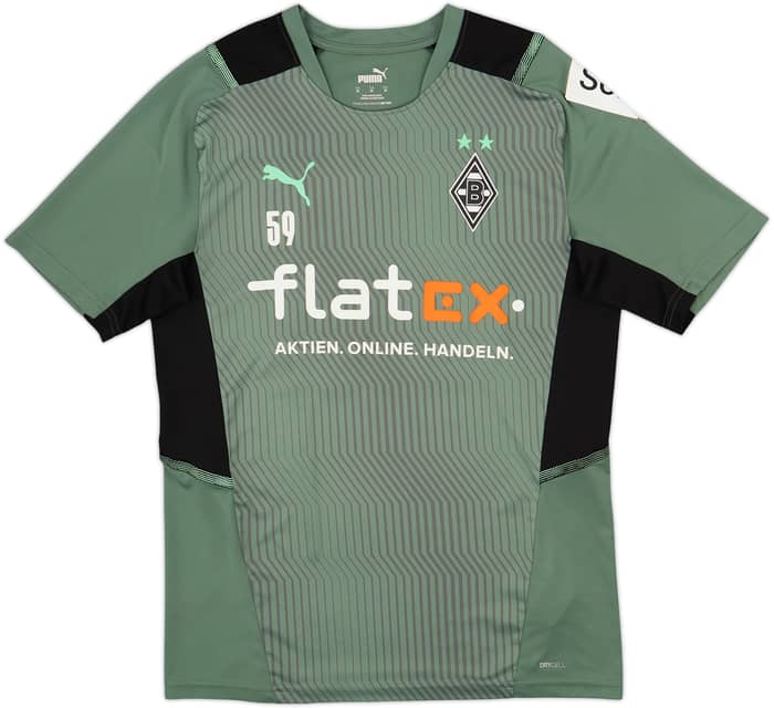2020-21 Borussia Monchengladbach Player Issue Puma Training Shirt #59 - 7/10 - (M)