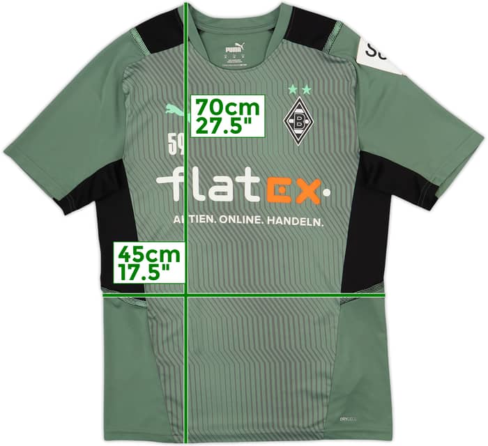 2020-21 Borussia Monchengladbach Player Issue Puma Training Shirt #59 - 7/10 - (M)